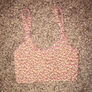 pacsun floral crop top